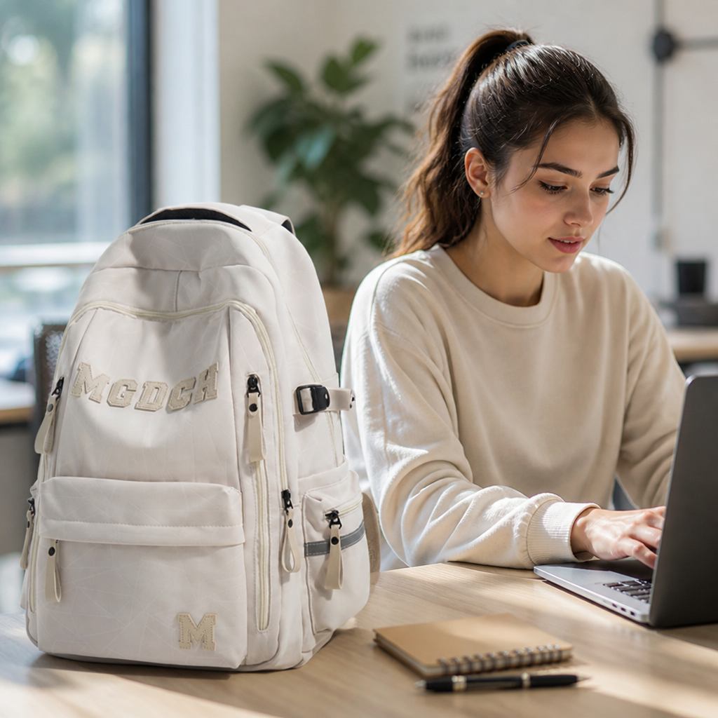 Water-Resistant Padded Laptop Backpack (Multi-Compartment)