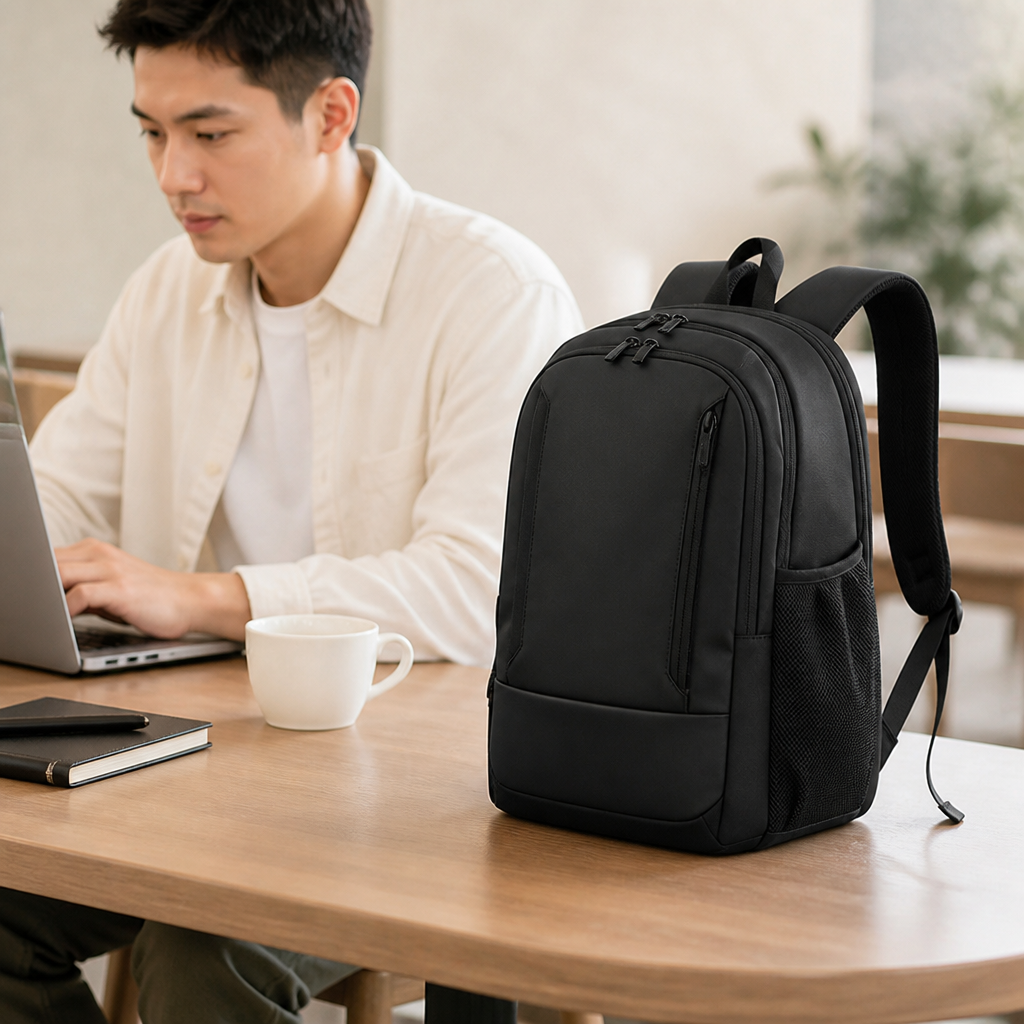 Water-Resistant Padded Laptop Business Backpack
