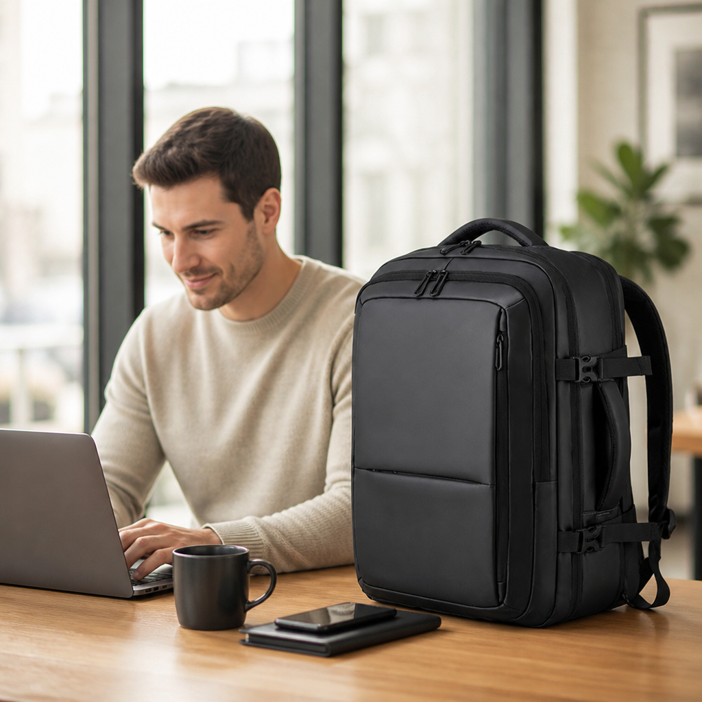 Water-Resistant Padded Laptop Travel Backpack
