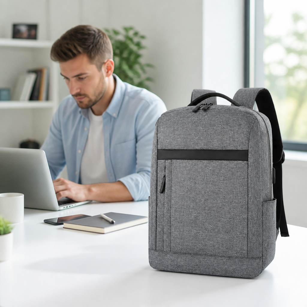 Water-Resistant Padded Straps Laptop & Tablet Backpack (Fits 15.6 in)