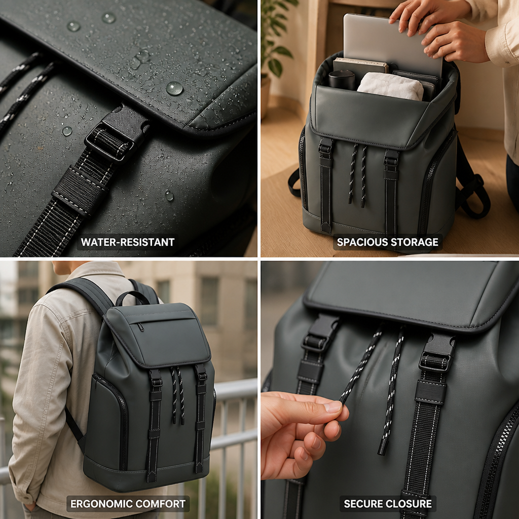 Water-Resistant Spacious Travel Rucksack