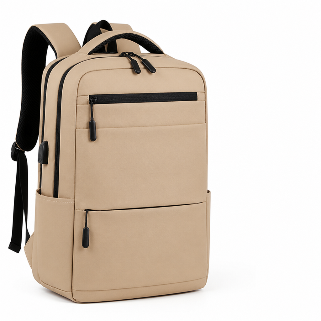 Water-Resistant USB Charging Laptop Backpack (Fits 15.6-Inch Laptop)