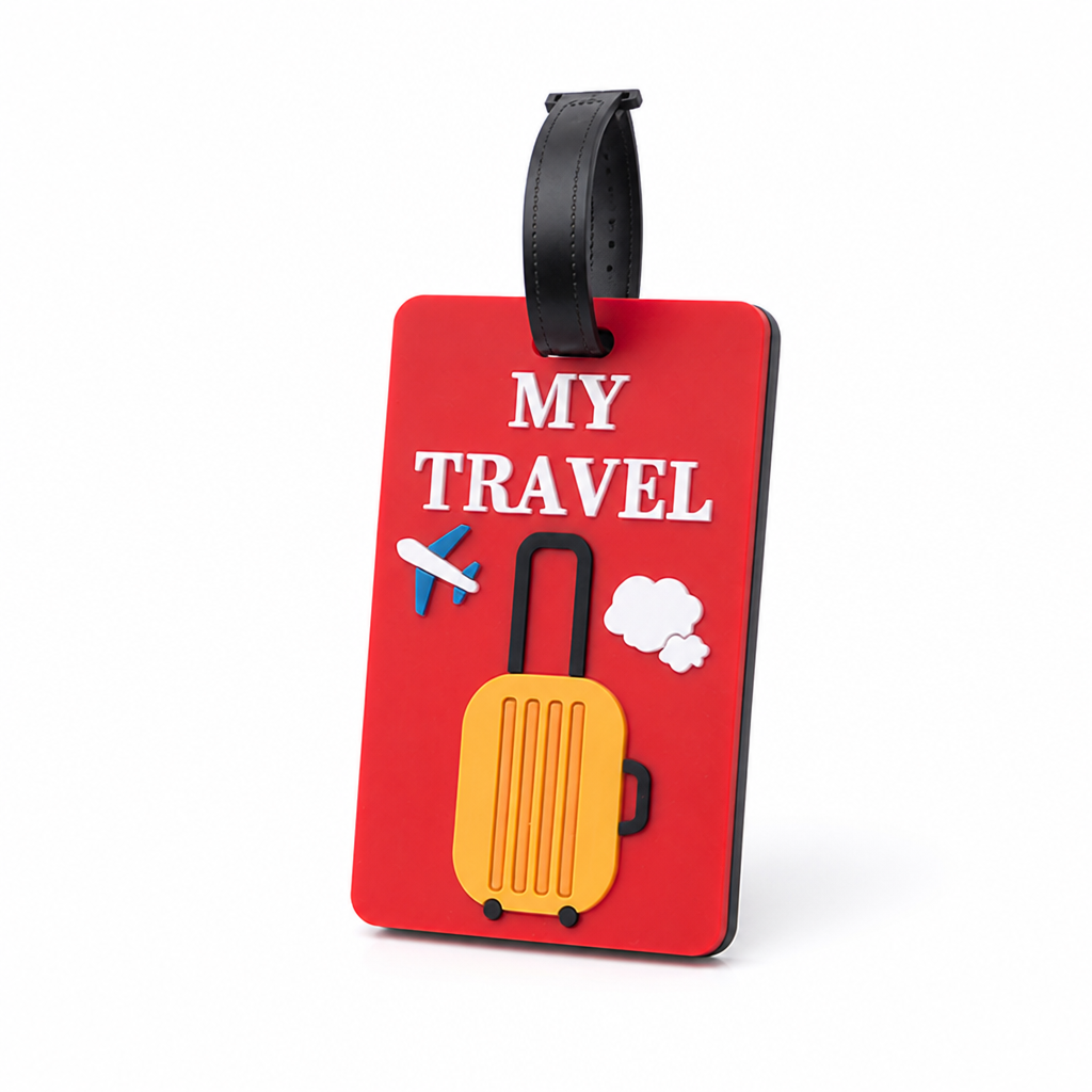 Waterproof Clear-Window Luggage ID Tag (Sturdy Strap)