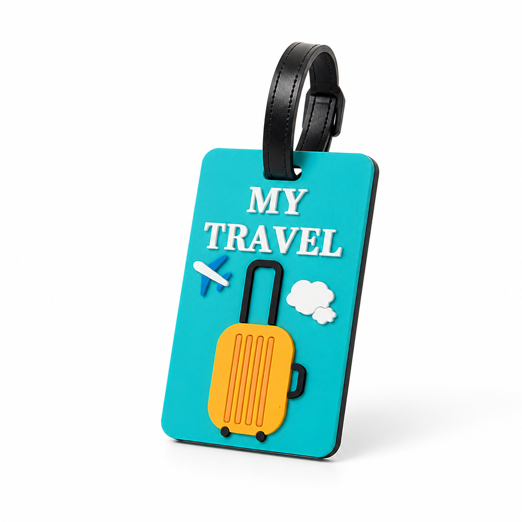 Waterproof Clear-Window Luggage ID Tag (Sturdy Strap)