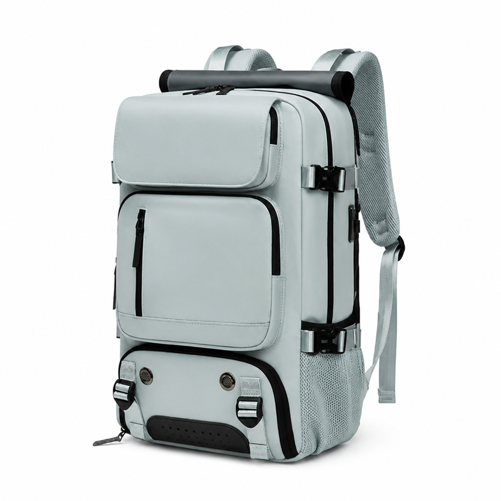 Waterproof Large-Capacity USB-Enabled Travel Backpack (Separate Shoe Compartment)