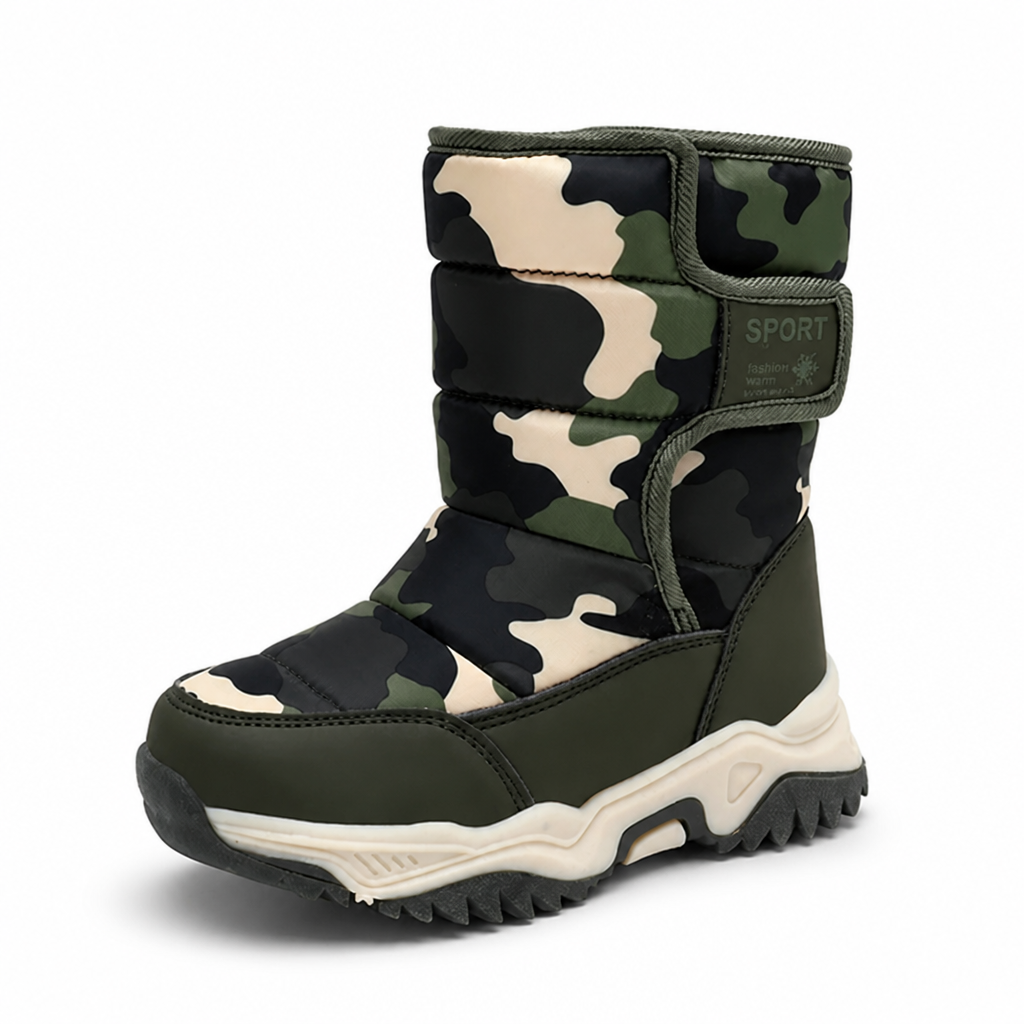Waterproof Plush-Lined Non-Slip Snow Boots (Kids)