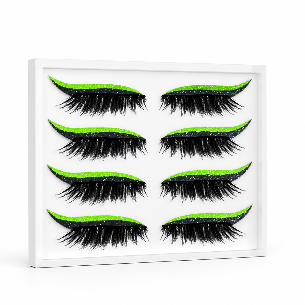 Waterproof Reusable Cat-Eye Eyeliner & Eyelash Stickers (Set of 4 Pairs)