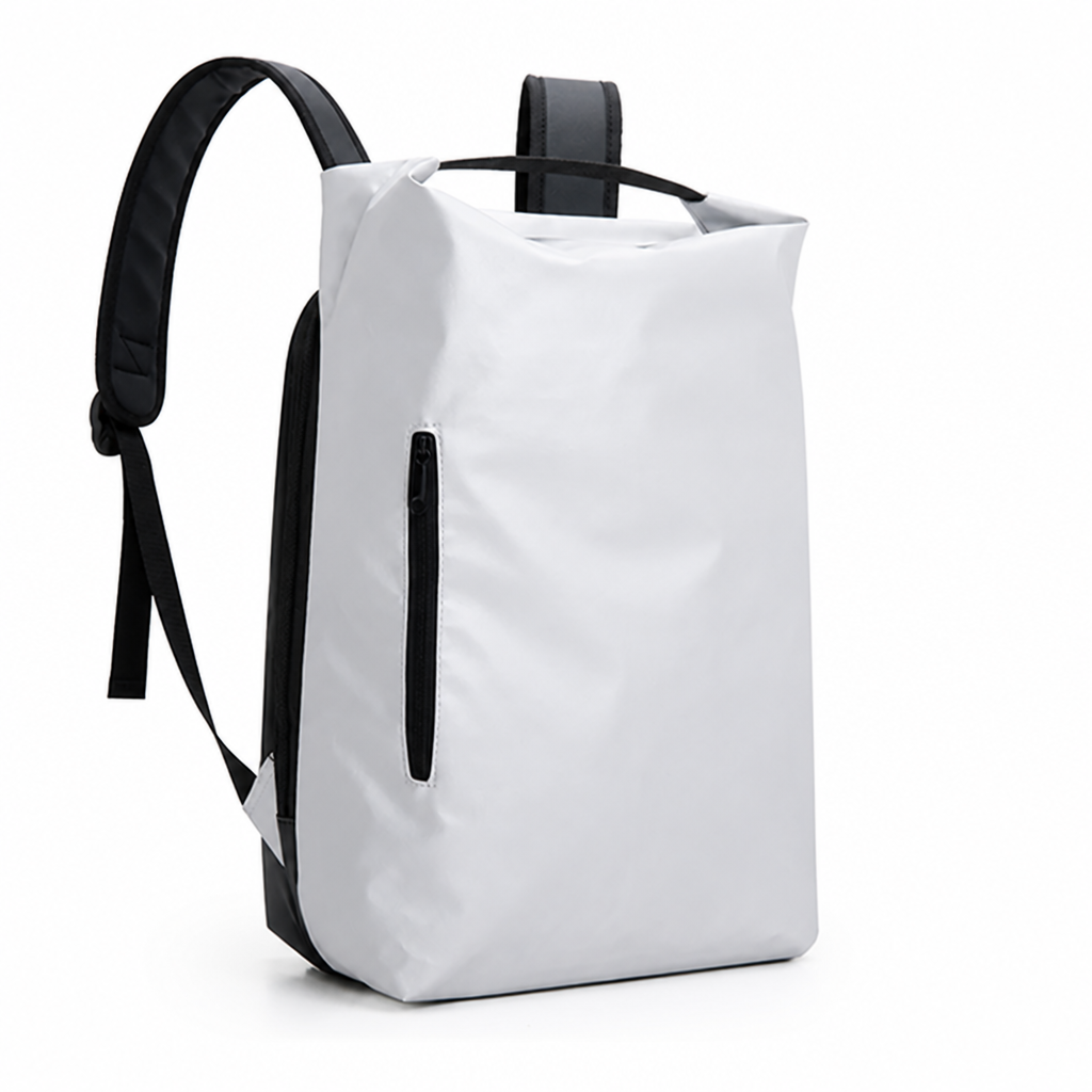 Waterproof Roll-Top Backpack (15-Inch Laptop Sleeve)