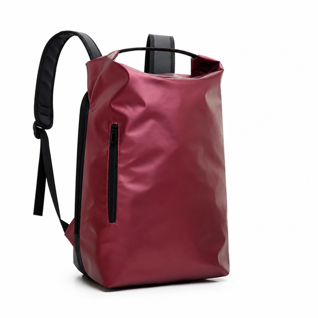 Waterproof Roll-Top Backpack (15-Inch Laptop Sleeve)