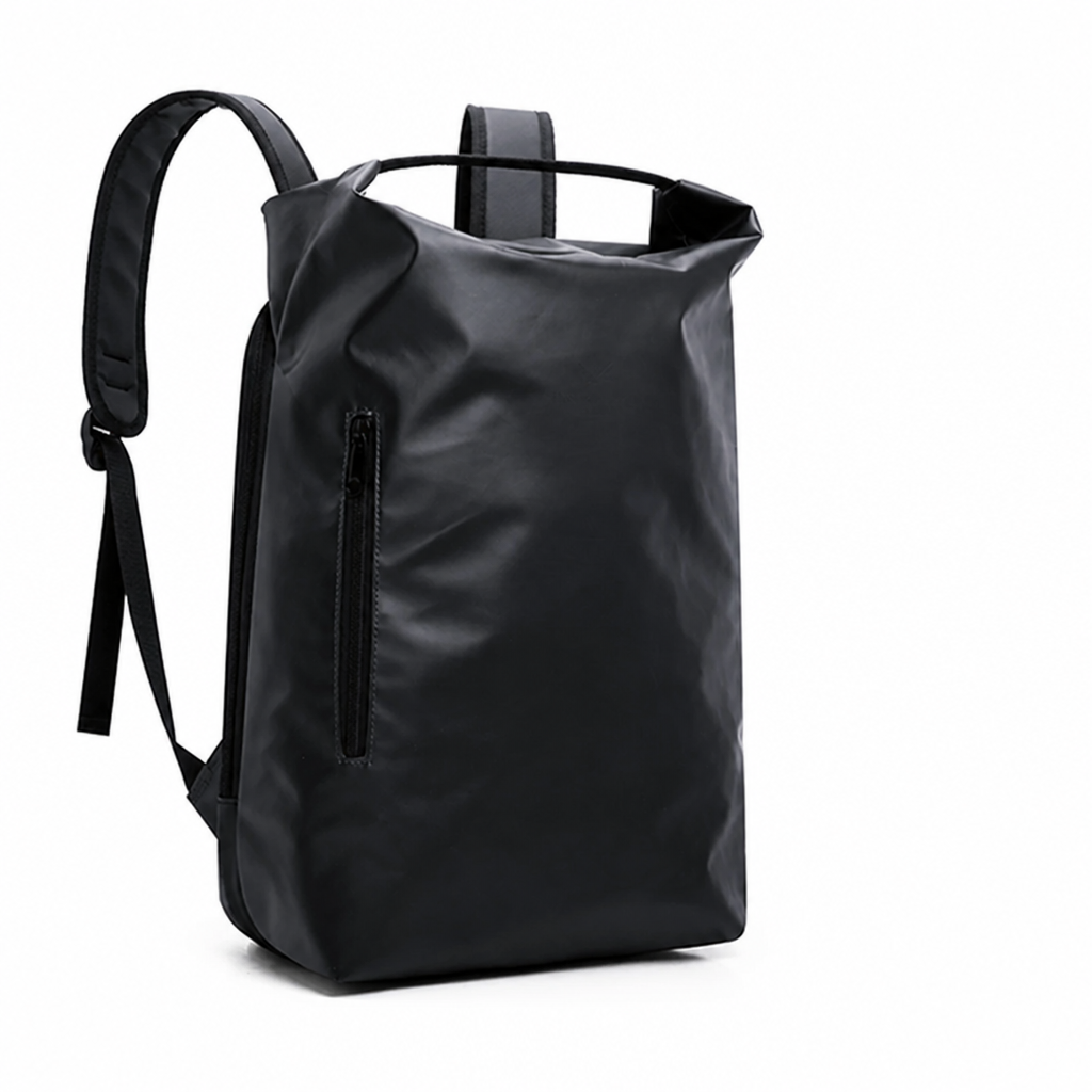 Waterproof Roll-Top Backpack (15-Inch Laptop Sleeve)