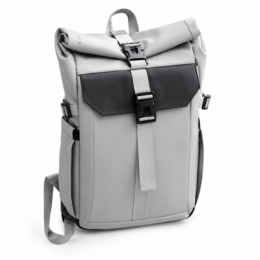 Waterproof Roll-Top Backpack (Multiple Compartments)