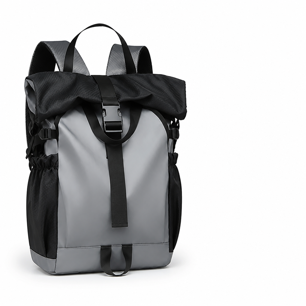 Waterproof Roll-Top Backpack (Padded Laptop Sleeve)