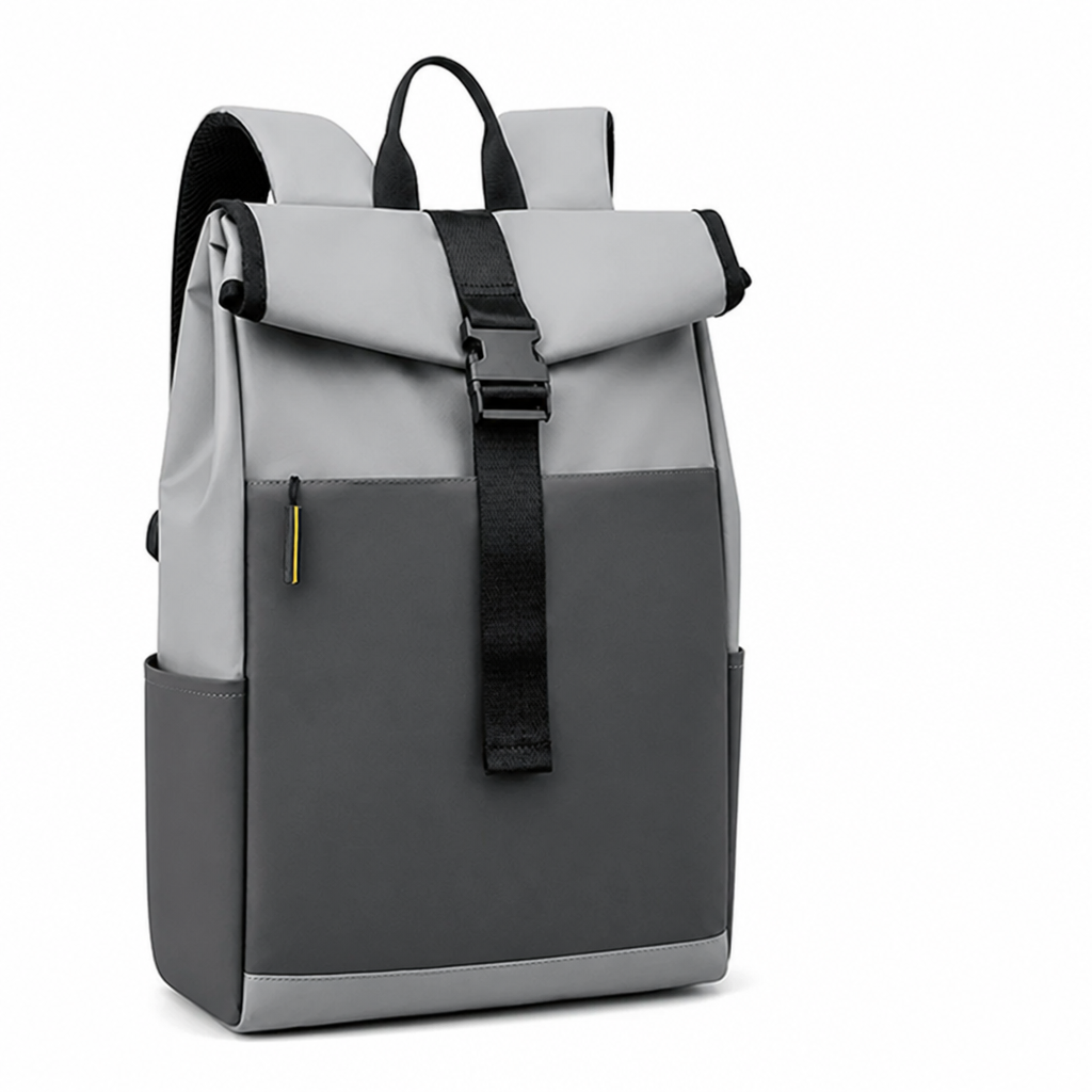 Waterproof Roll-Top Backpack (Padded Straps & Multiple Pockets)