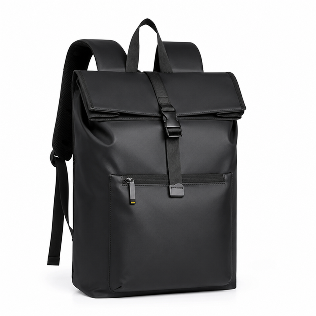 Waterproof Roll-Top Backpack with Padded Straps