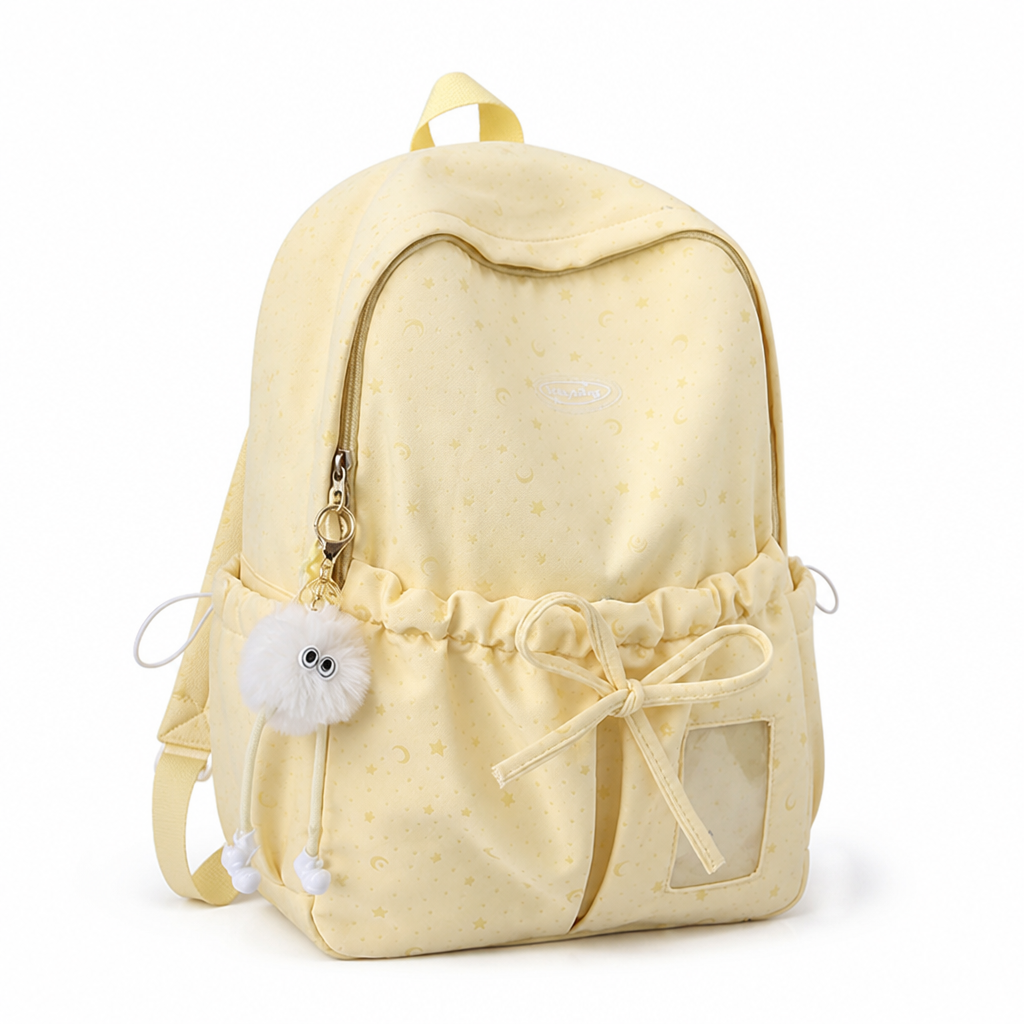 Wear-Resistant Drawstring School Backpack (Multiple Pockets)