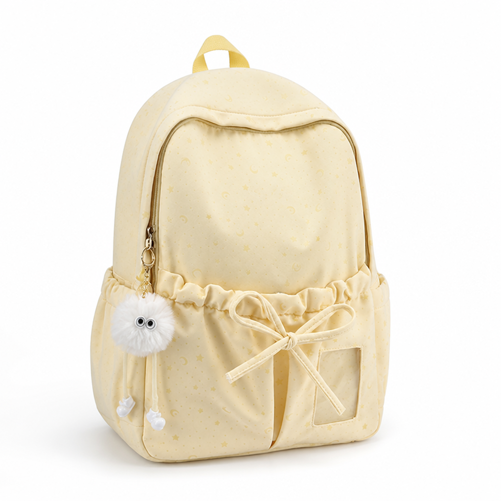 Wear-Resistant Drawstring School Backpack (Multiple Pockets)