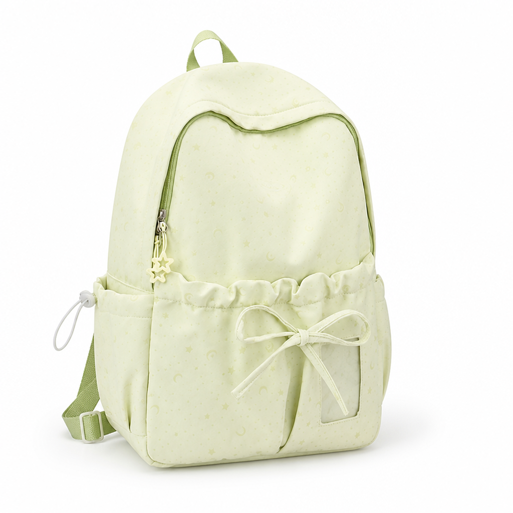 Wear-Resistant Drawstring School Backpack (Multiple Pockets)