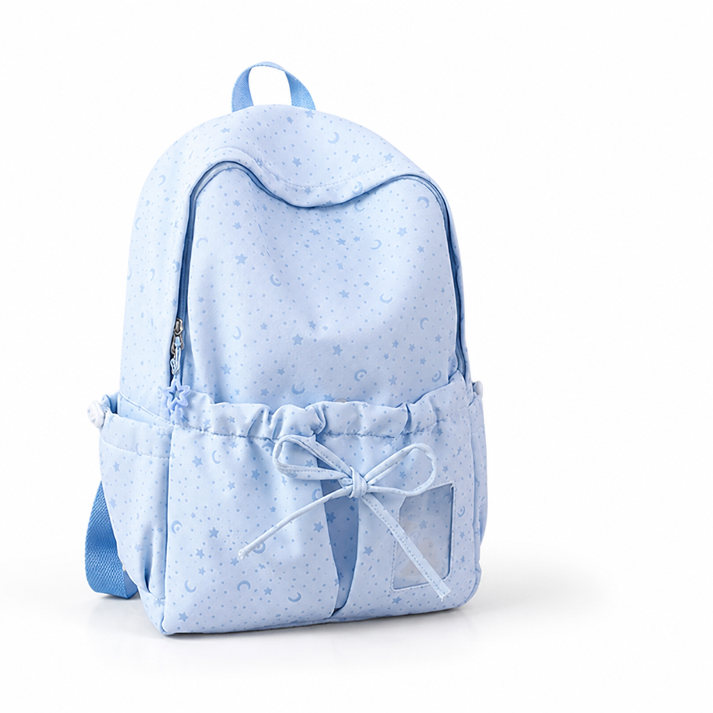 Wear-Resistant Drawstring School Backpack (Multiple Pockets)