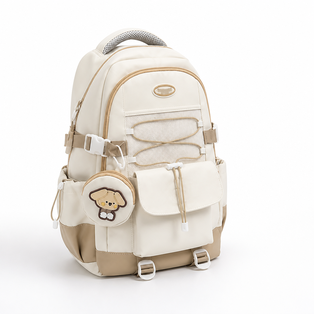 Wear-Resistant Multi-Compartment School Backpack (Padded Straps)