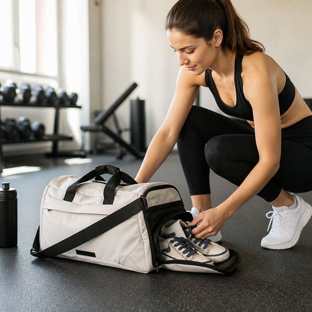 Weather-Resistant Multi-Compartment Duffle Bag