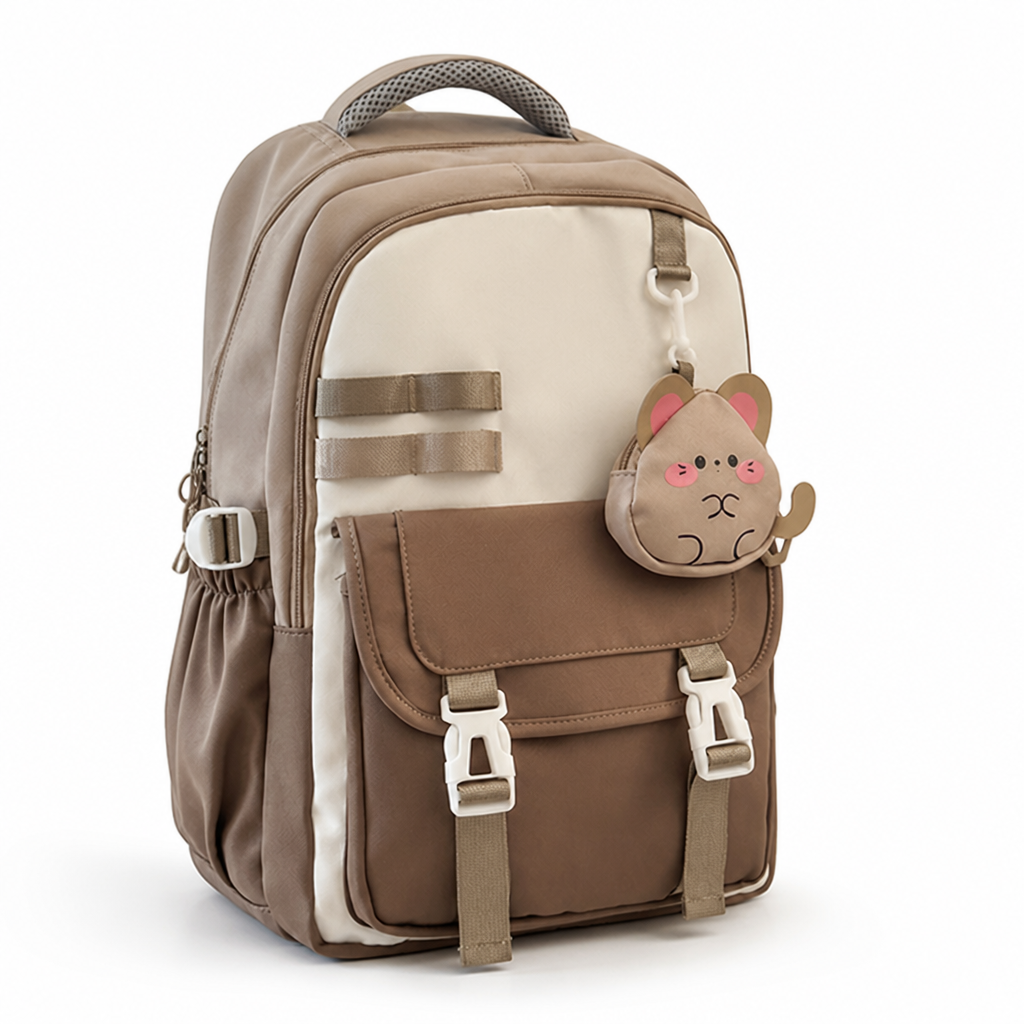 Weather-Resistant Multi-Compartment School Backpack (Padded Straps)
