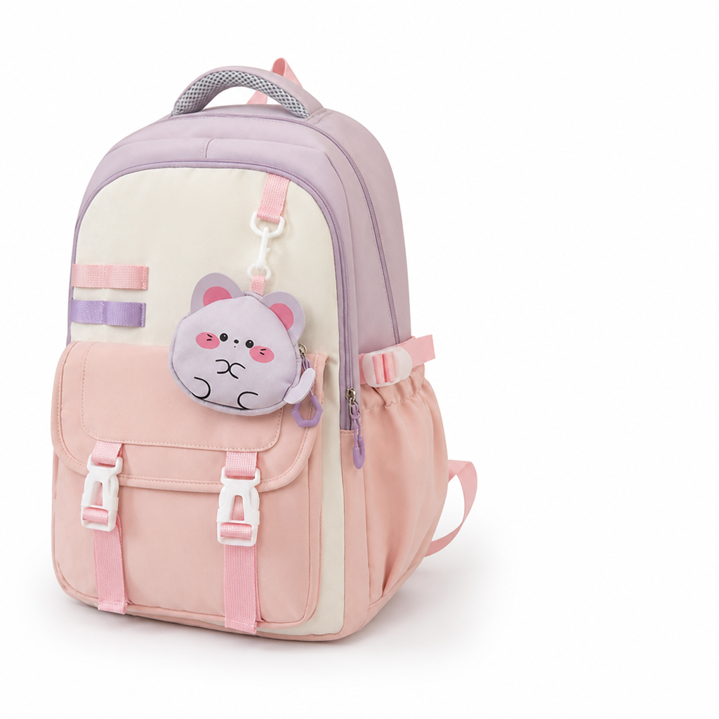 Weather-Resistant Multi-Compartment School Backpack (Padded Straps)
