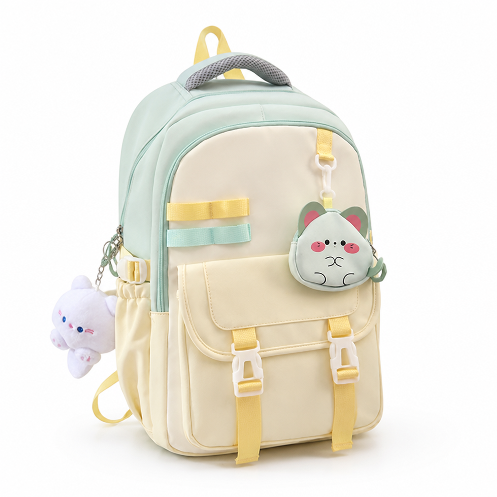 Weather-Resistant Multi-Compartment School Backpack (Padded Straps)
