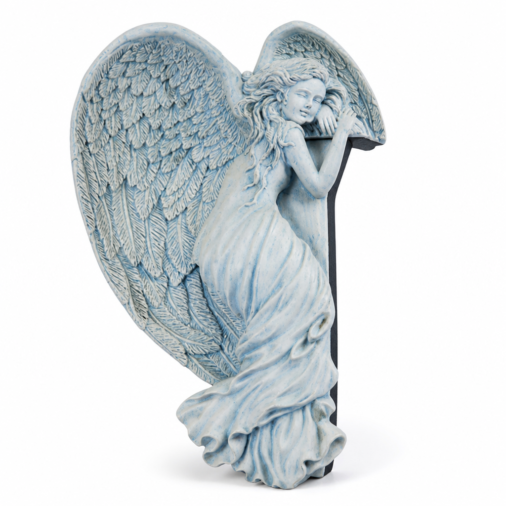 Weather-Resistant Resin Angel Corner Figurine