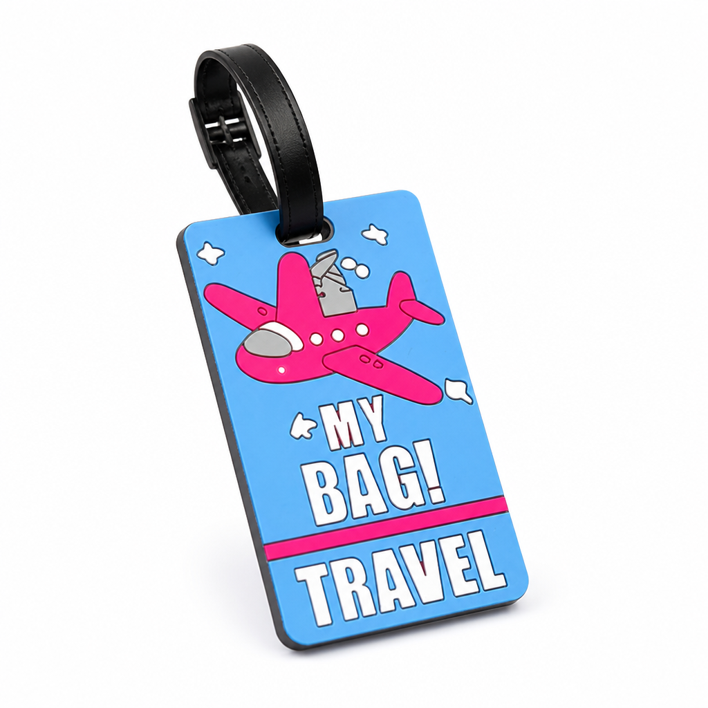 Weather-Resistant & Secure Strap Luggage Tag (Writable ID Card)