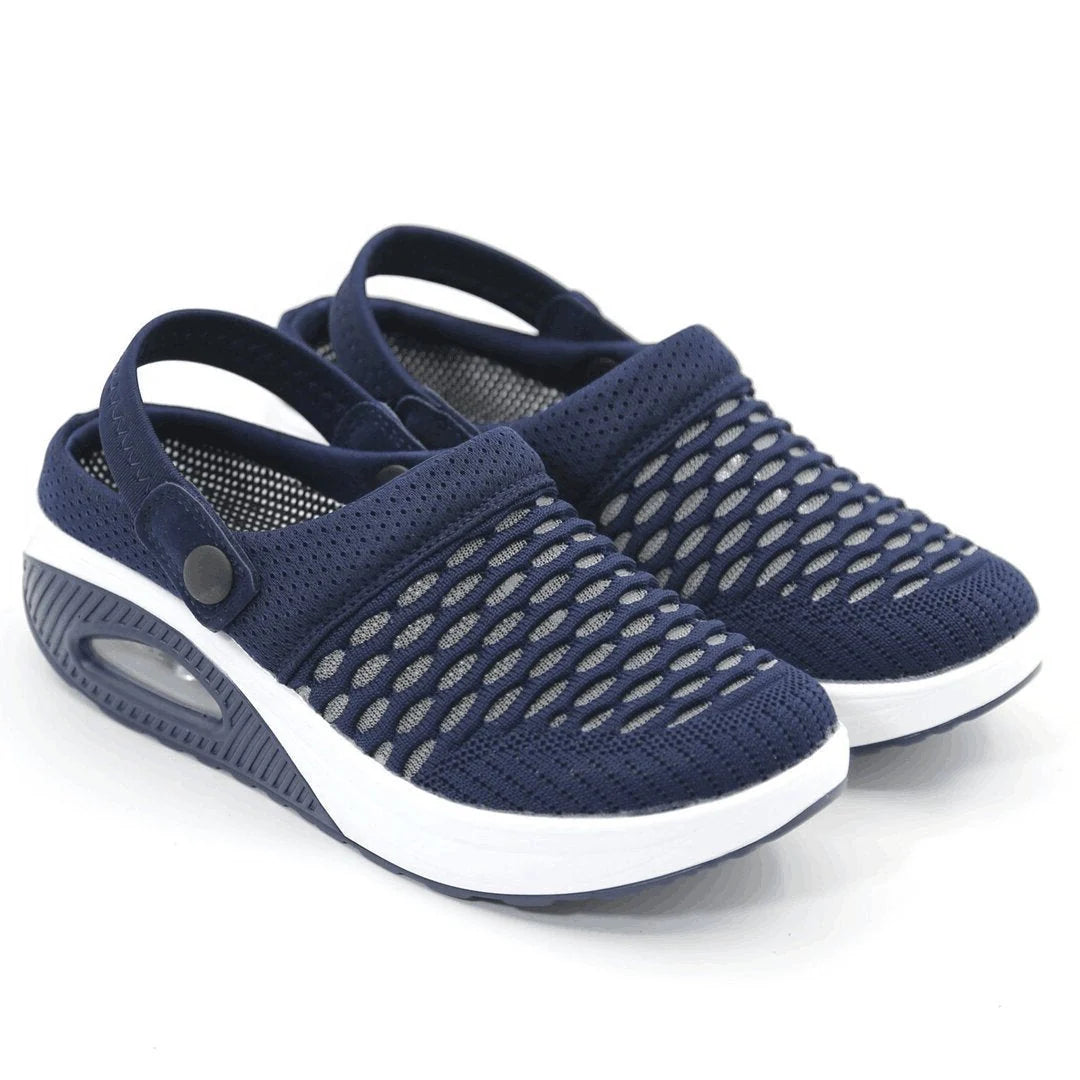 Wedge Sandals Shock-Absorbing Sole Open-Toe Slip-On
