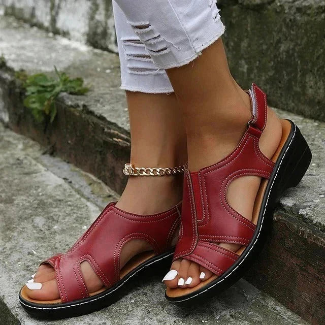 Wedge Sandals Stable Base & Adjustable Straps