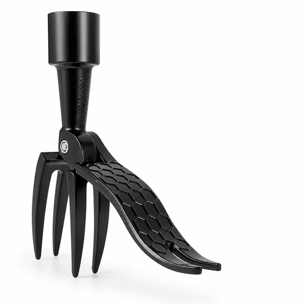 Weed Puller Four-Claw Grip & Foot Lever Rust-Resistant Steel