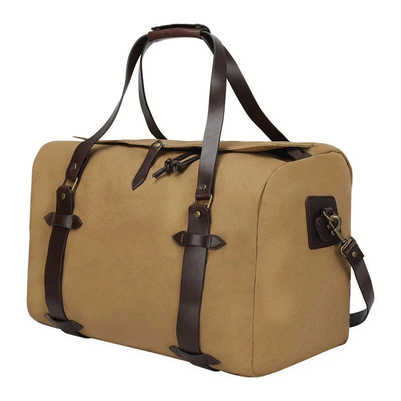 Weekender Bag Spacious Canvas Multiple Pockets