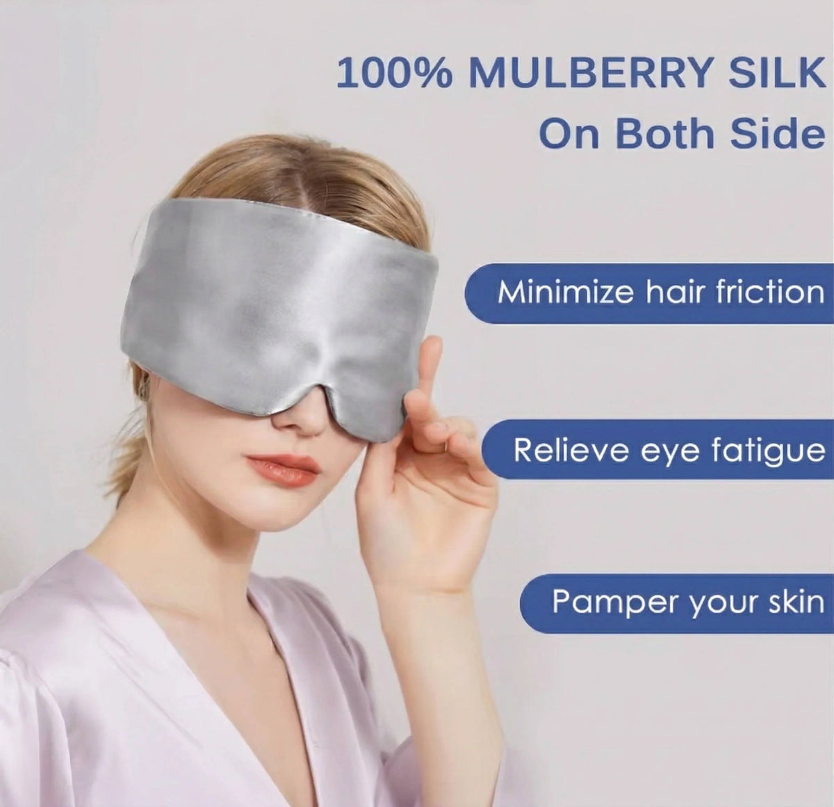 Weighted Sleep Mask Strapless 360 Wraparound