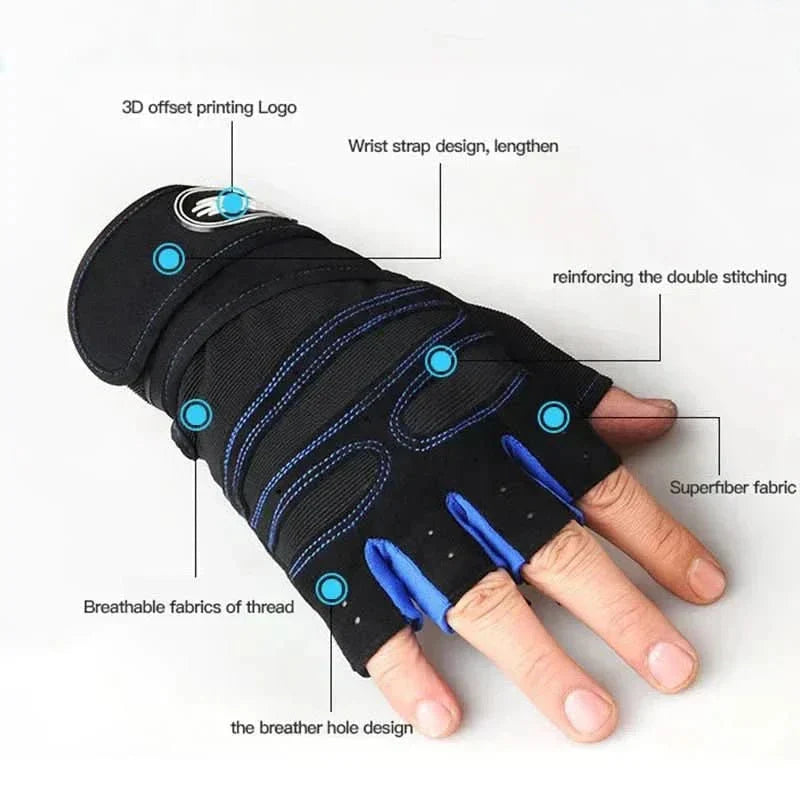 Weightlifting Gloves Wrist Wrap & Padded Palm Breathable Fabric