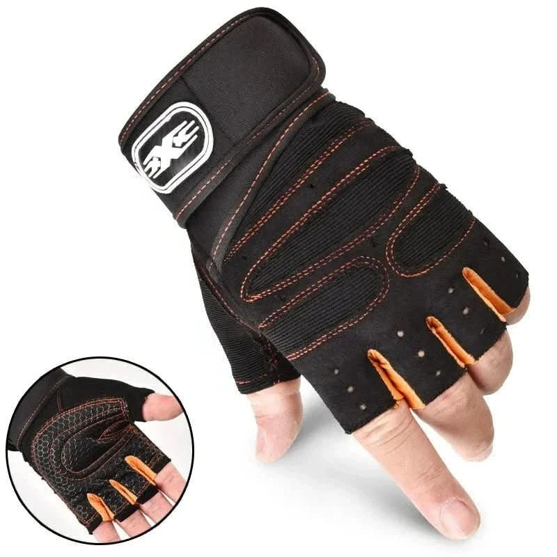 Weightlifting Gloves Wrist Wrap & Padded Palm Breathable Fabric