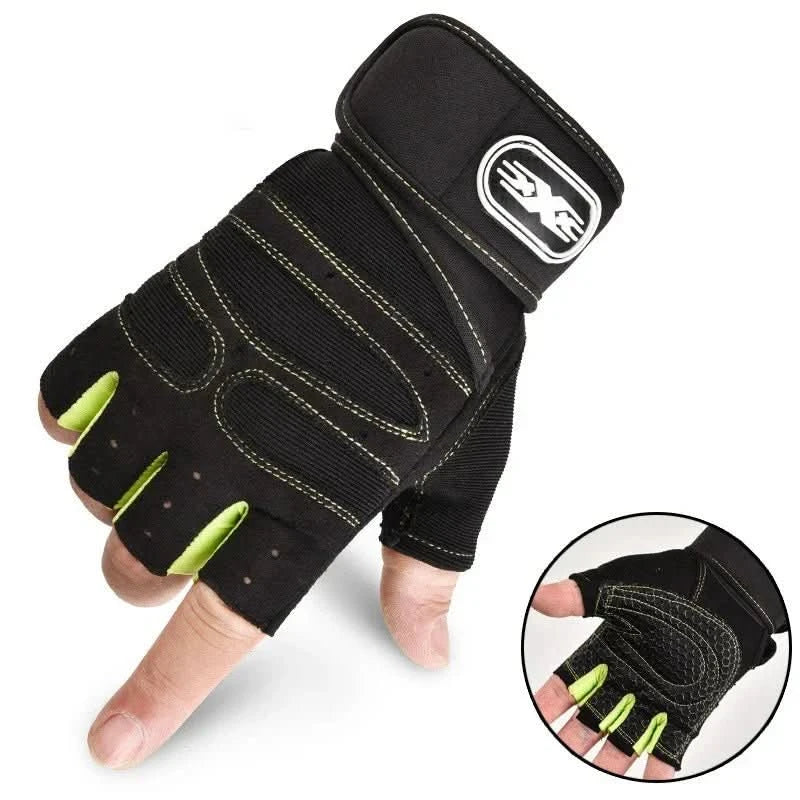 Weightlifting Gloves Wrist Wrap & Padded Palm Breathable Fabric