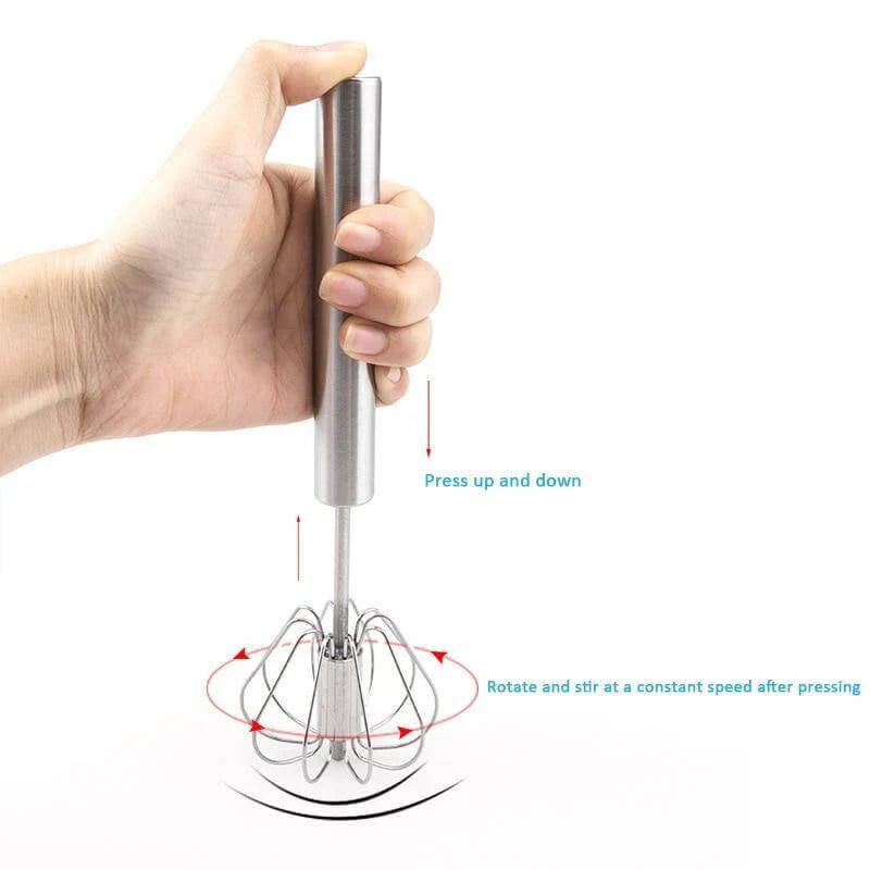 Whisk 430 Stainless Steel Non-Slip Handle, Non-Scratch Wires