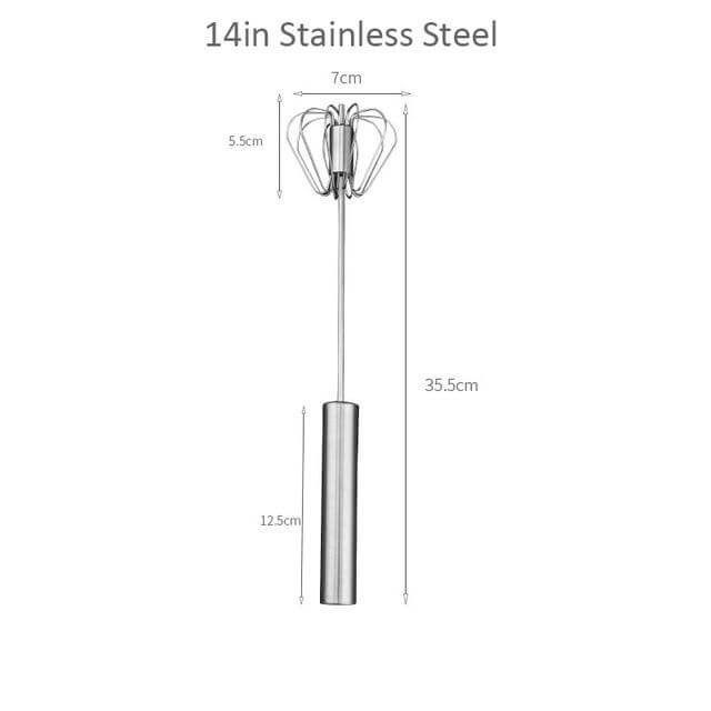 Whisk 430 Stainless Steel Non-Slip Handle, Non-Scratch Wires