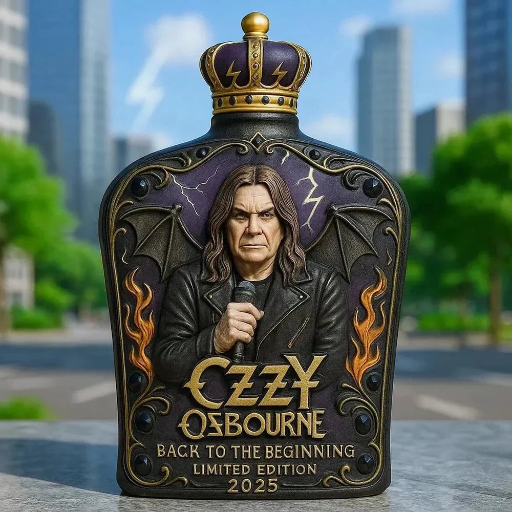 Whiskey Bottle Embossed Lead-Free Glass