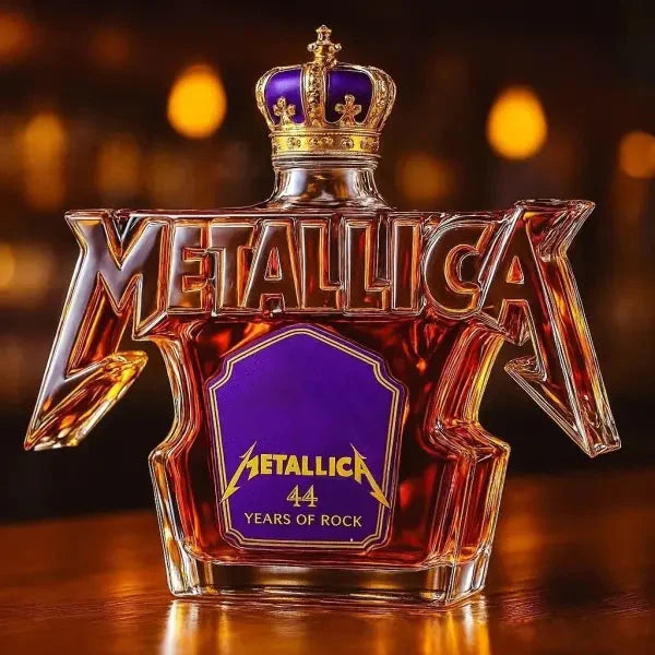 Whiskey Bottle Glass Rock Music Design 11.8 Fl Oz