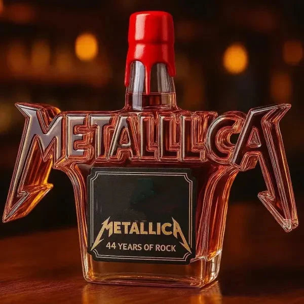 Whiskey Bottle Glass Rock Music Design 11.8 Fl Oz