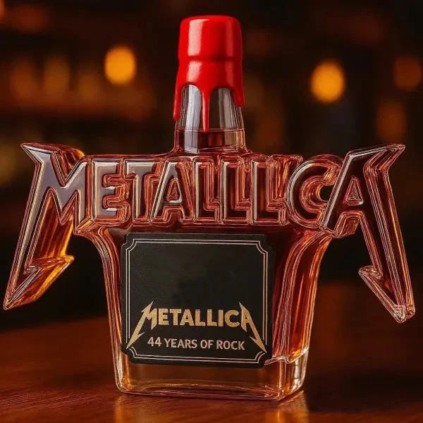 Whiskey Bottle Glass Rock Music Design 11.8 Fl Oz