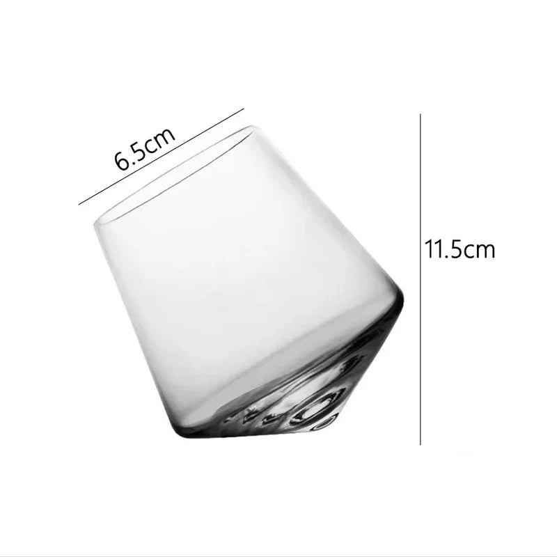 Whiskey Glass Rocking Base 17.9 Oz Capacity