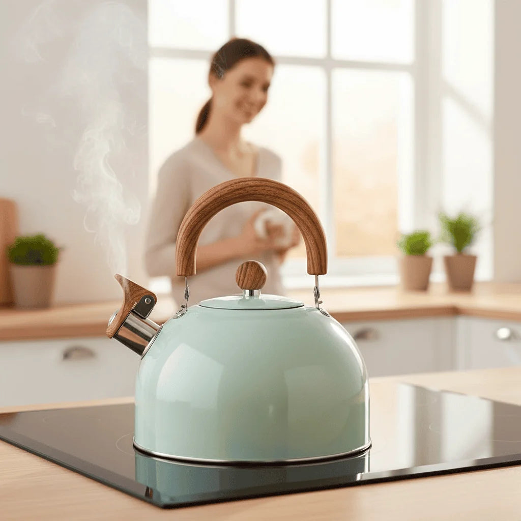 Whistling Kettle Stainless Steel 2.64 Qt All Cooktops