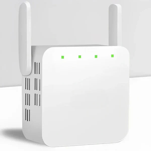 WiFi Range Extender Dual High-Gain Antennas & Plug-And-Play