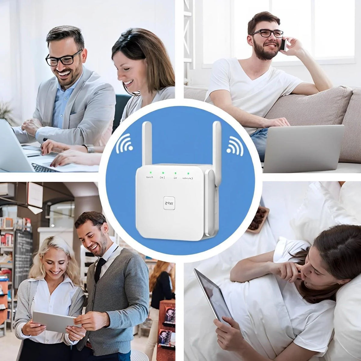 WiFi Repeater Plug-In Long-Range Wall-Penetrating Antenna