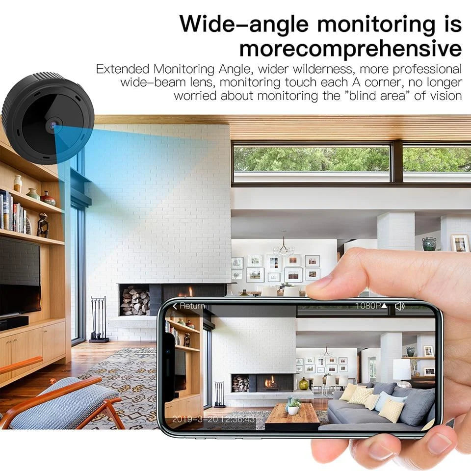 WiFi Security Camera 1080P Night Vision Motion Detection