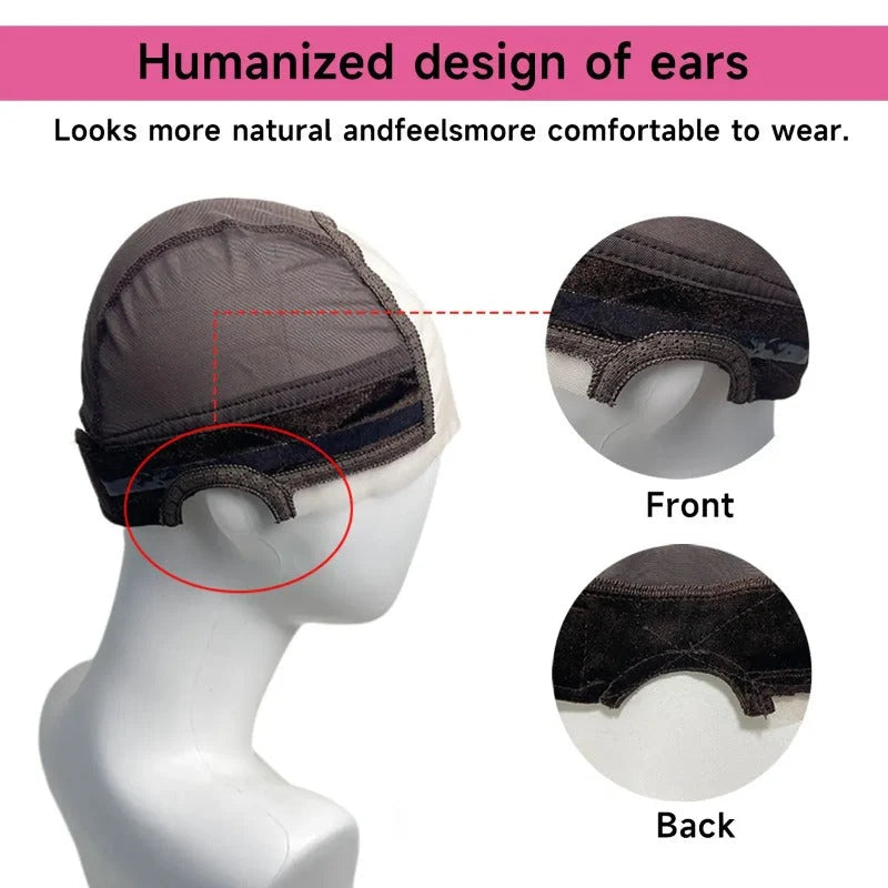 Wig Grip Cap Adjustable Non-Slip Velvet U-Part Lace