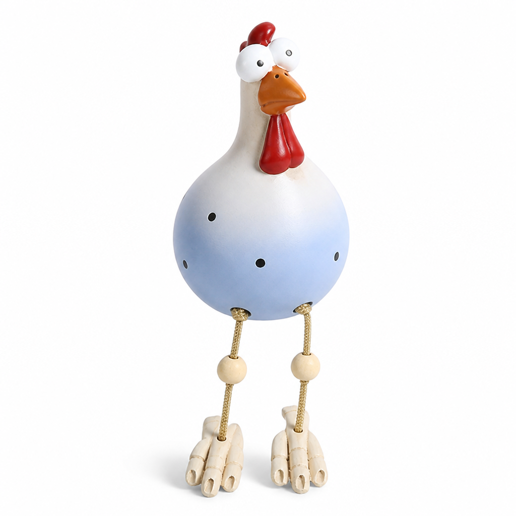 Wind-Driven Resin Rooster Garden Ornament